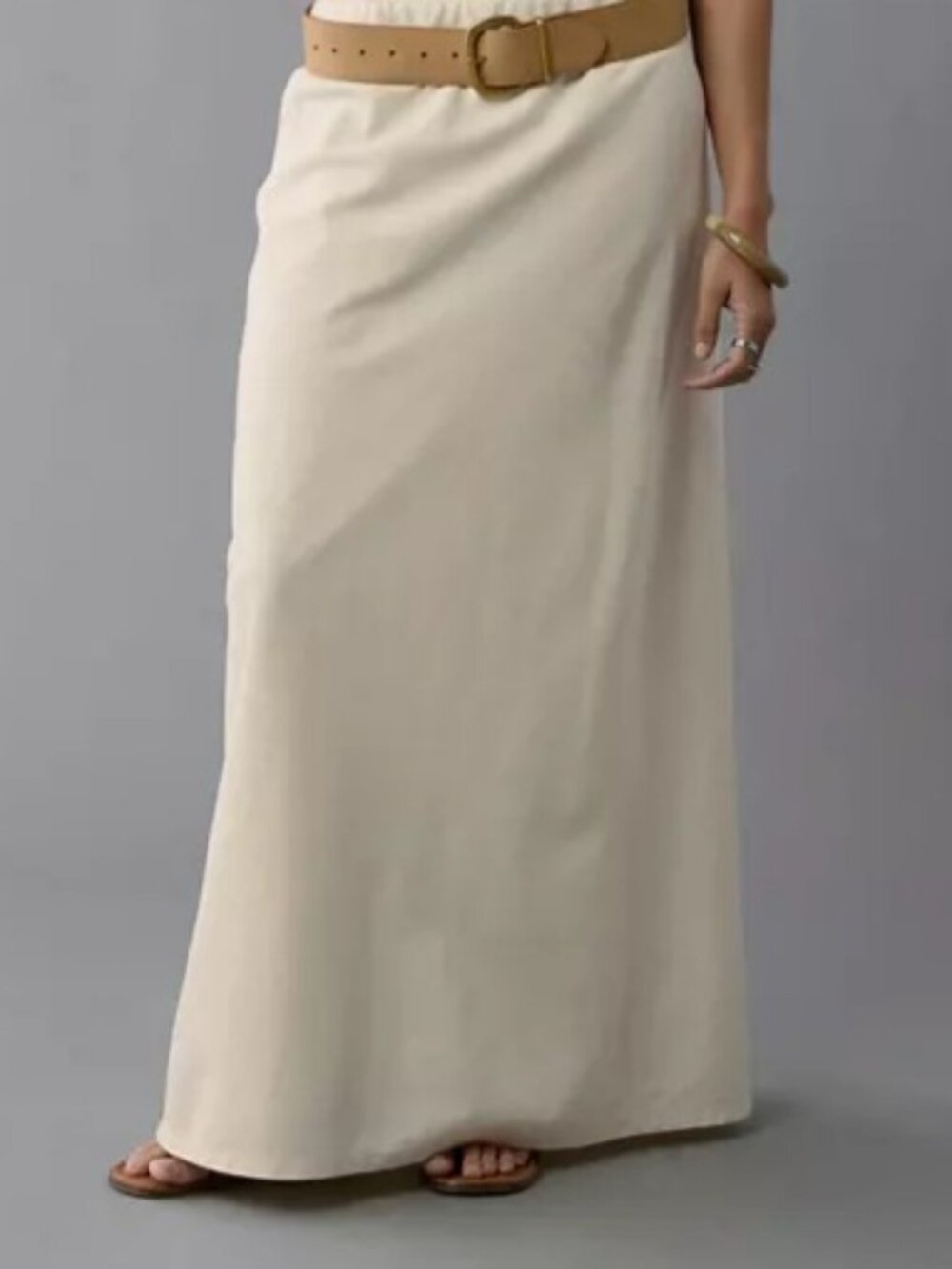 American Eagle Linen/Cotton High Waisted Maxi Skirt - Picture 4 of 6